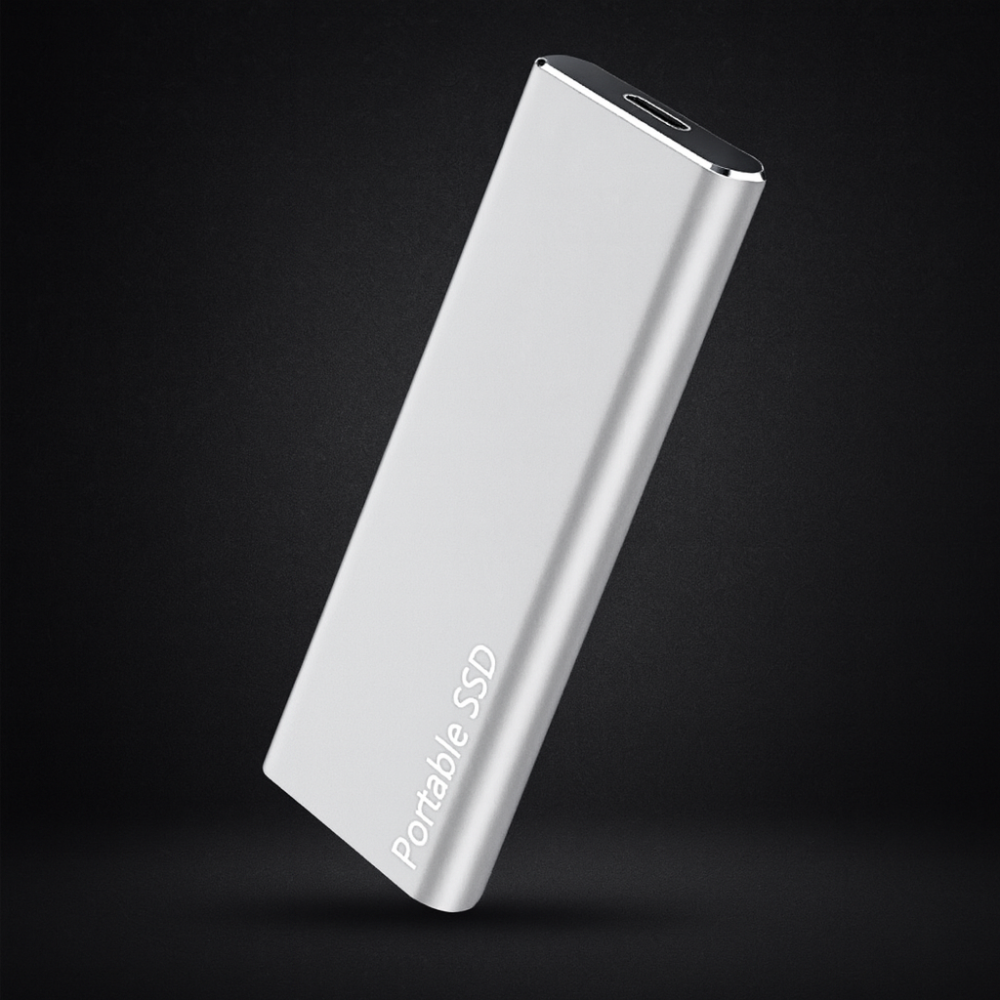 External SSD Hard Drive Aluminum USB-C Ultra-Fast Data Transfer Storage | Sansoti