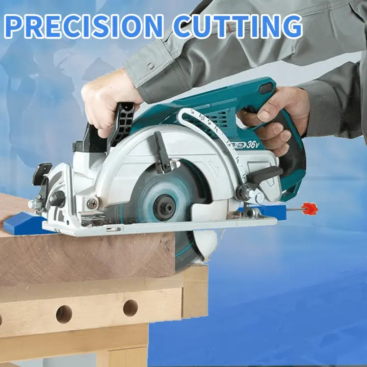 Precision Guide for Cutting Work — Adjustable Widths ABS 29x46cm Blue — Stable Guide for Saw and Milling Machine without Drilling | Sansoti