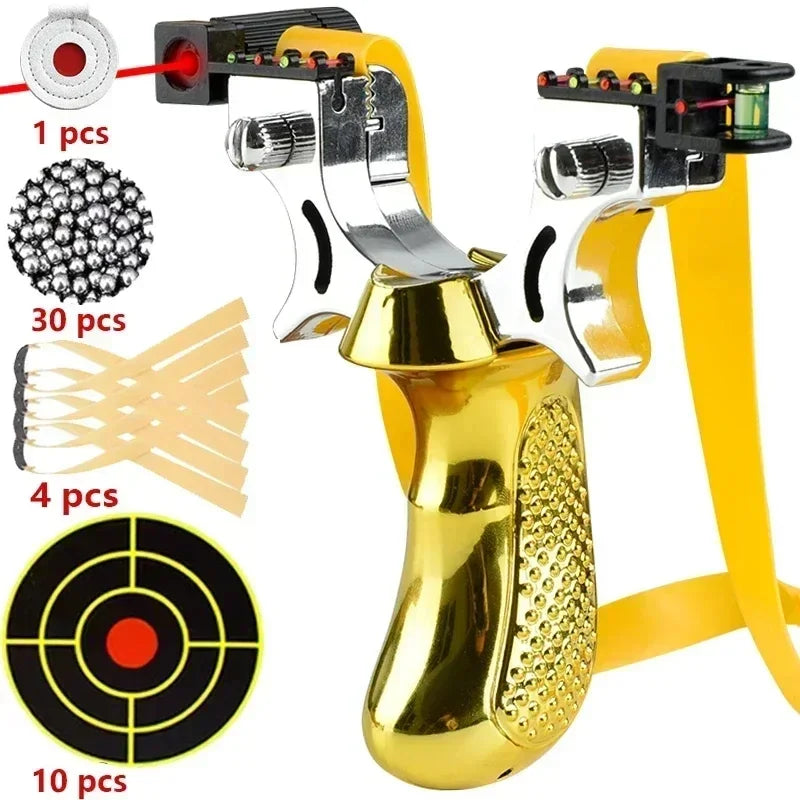Slingshot with Laser Sight and Non-Slip Grip for Outdoor Use | Lightweight Precision Instrument for Outdoor Activities | Sansoti