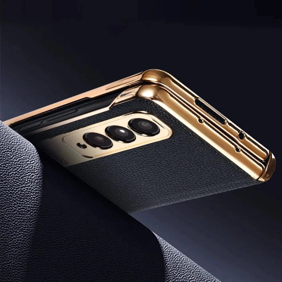 Leather Phone Case with Stand for Foldable Phones – Protective Stylish Foldable Cover Accessory | Sansoti