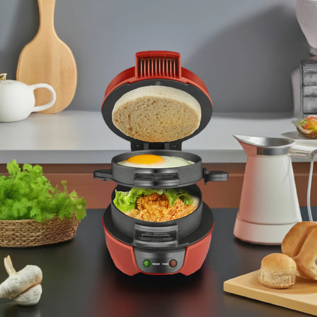 Grille-pain électrique pour toasts et sandwiches parfaitement grillés - Cuisson rapide & revêtement antiadhésif | Sansoti