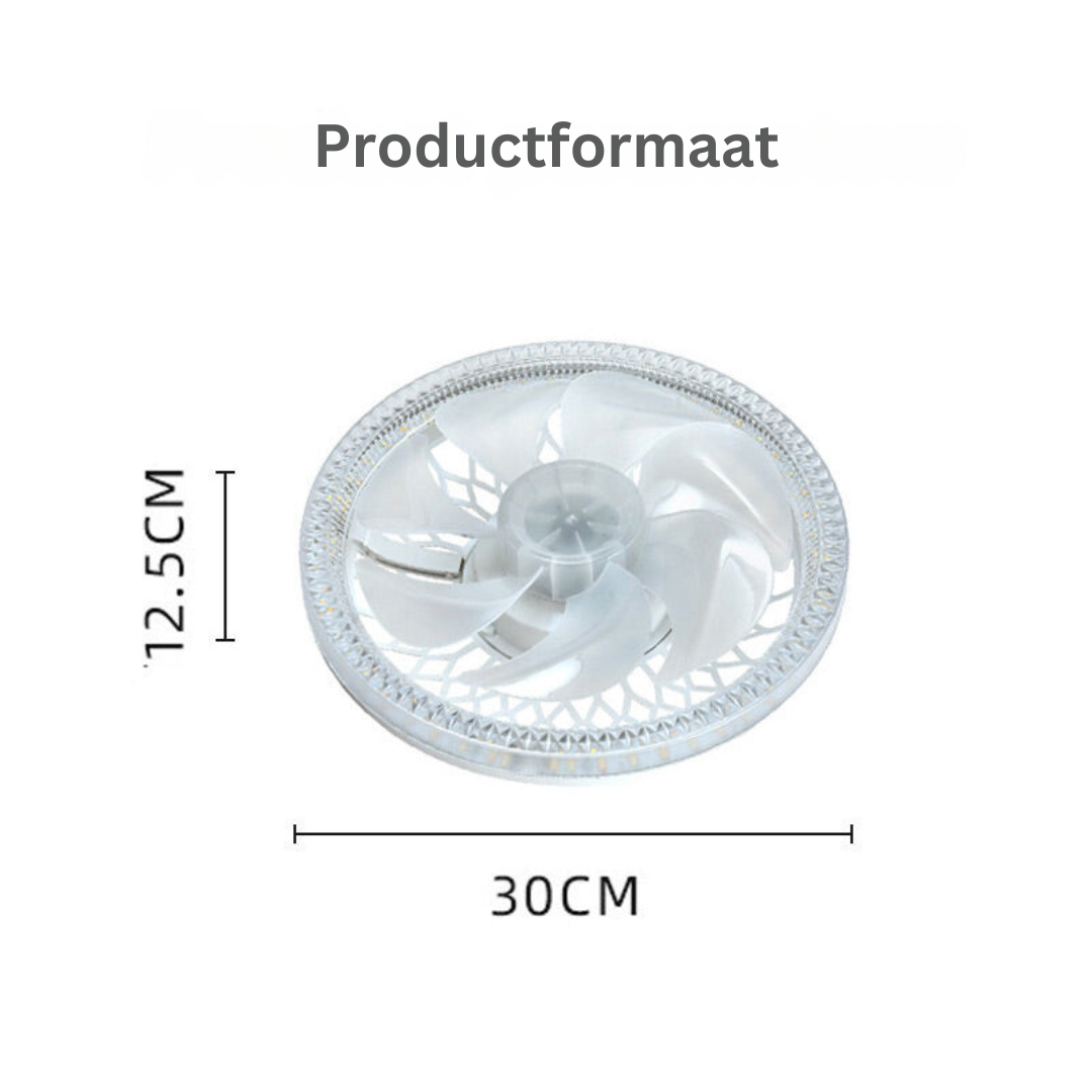 Fan with Light – Soothing Light and Cool Breeze – Remote Control – 4 Settings | Sansoti