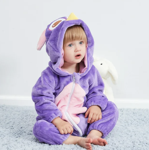 Body bébé panda coton polyester noir blanc Pyjama bébé costume animal avec capuche Unisexe Combinaison bébé | Sansoti