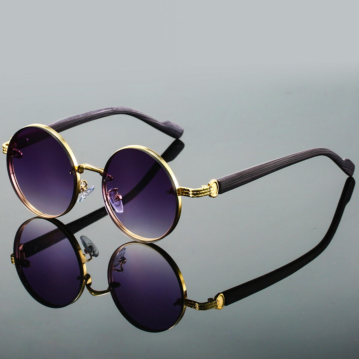 Retro Sunglasses with Round Frame – UV400 Protection – Vintage Style – Scratch Resistant – Lightweight – Timeless Design for Any Occasion | Sansoti
