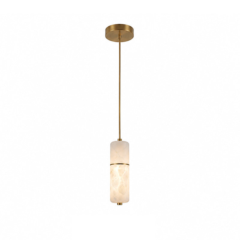 Lustre en laiton et albâtre, suspension LED à 1-15 points lumineux pour salle à manger, salon ou escalier, éclairage d’ambiance luxueux | Sansoti