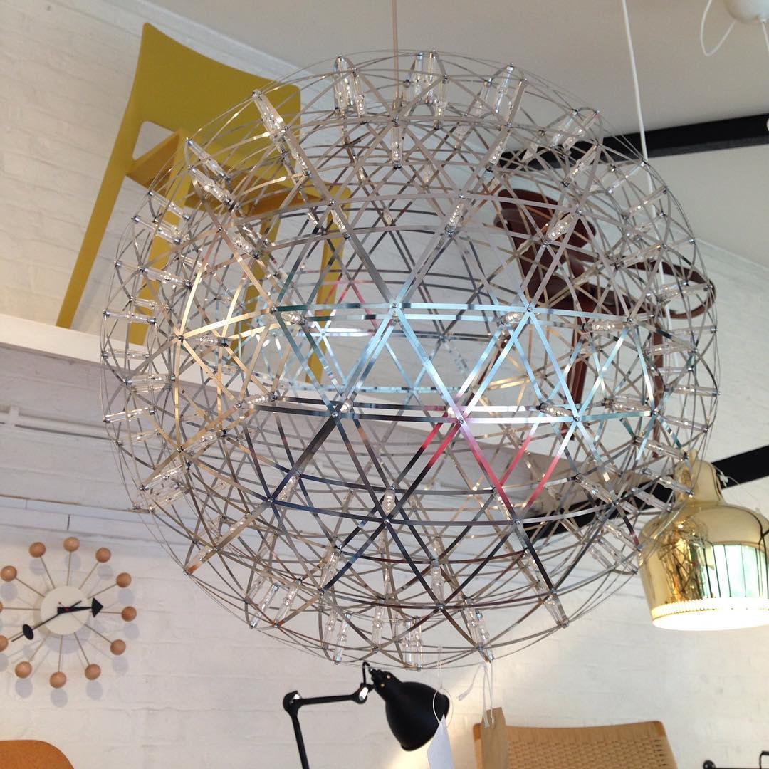 LED Pendant Lamp Silver Globe Ambient Lighting Modern Light Globe with Dimmable Light Points Transparent Crystal Globe Decorative Scandinavian Warm White Industrial Design Interior Lamp | Sansoti