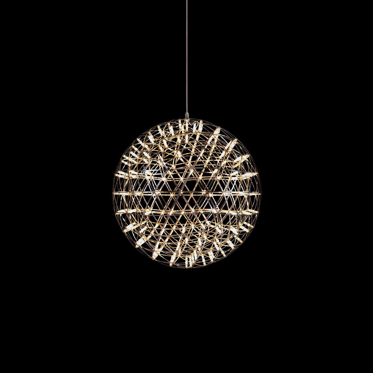 LED Pendant Lamp Silver Globe Ambient Lighting Modern Light Globe with Dimmable Light Points Transparent Crystal Globe Decorative Scandinavian Warm White Industrial Design Interior Lamp | Sansoti