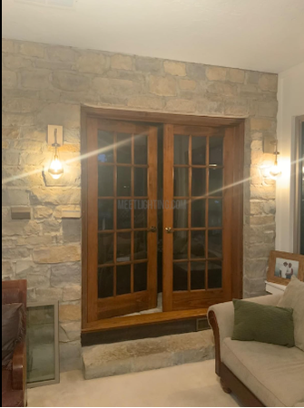 Wandleuchte mit Glastropfen, Messingrahmen, handgeblasenes Glas, Eingangsbereich, Schlafzimmer, Esszimmer, Leuchte | Sansoti