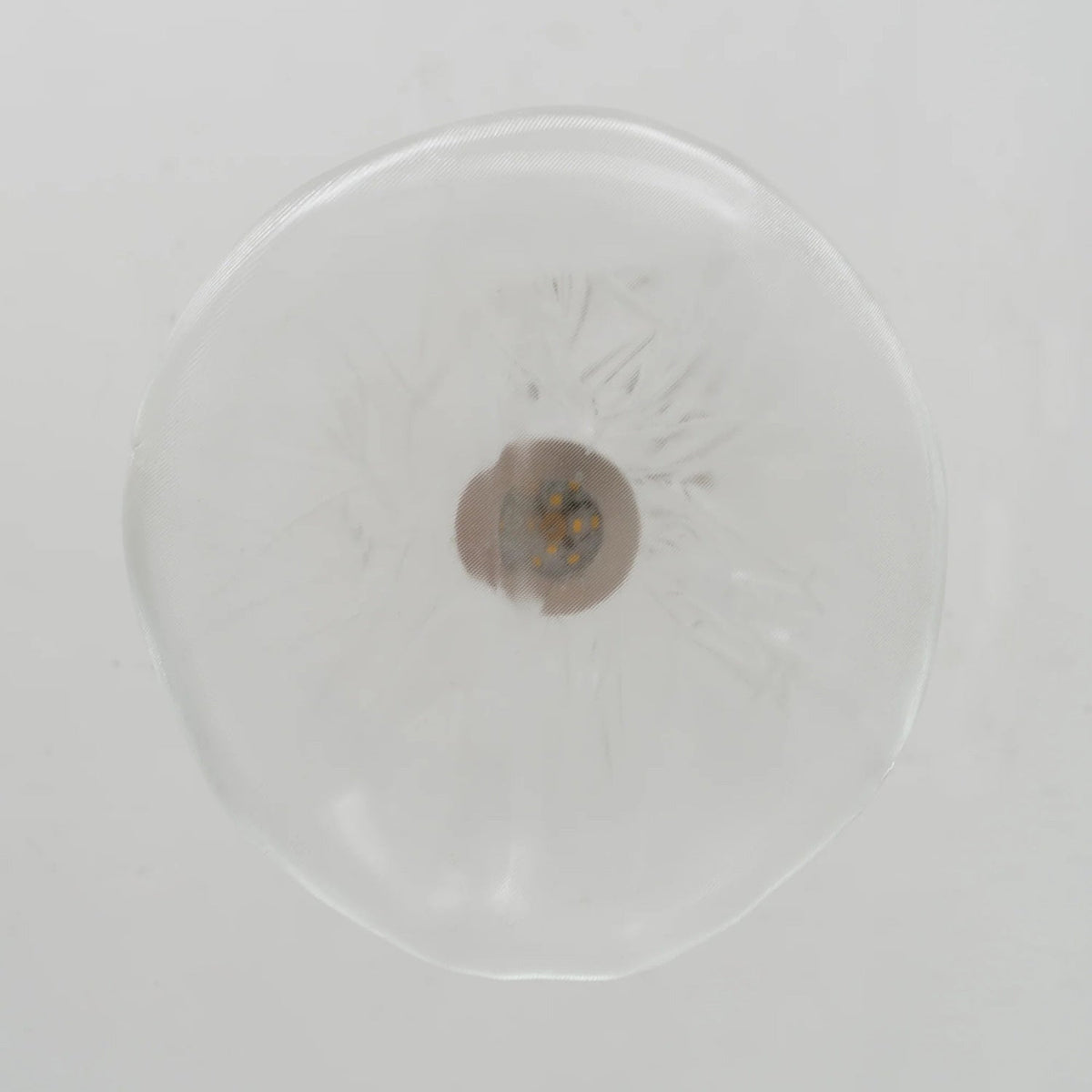 Glas-Hängeleuchte mit organischer Textur Transparent Rauchgrau Bernstein | Sansoti