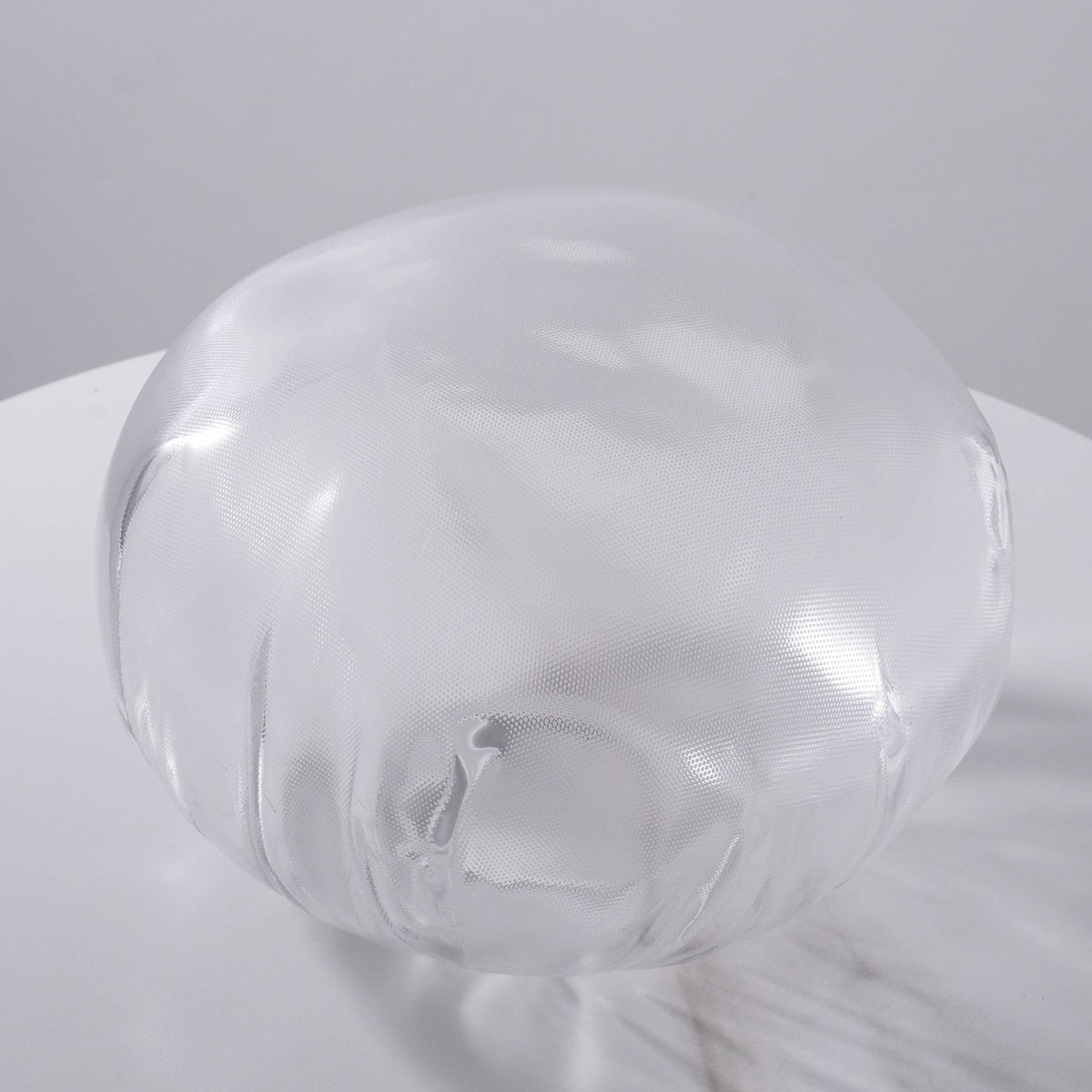 Glas-Hängeleuchte mit organischer Textur Transparent Rauchgrau Bernstein | Sansoti