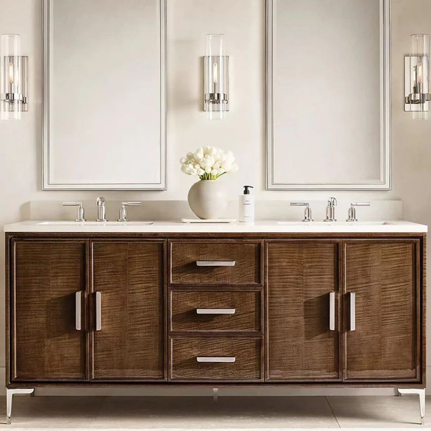 Wandleuchte aus Glas und Messing mit Zylinderschirm Warmweißes Licht Wohnzimmer Schlafzimmer Flur Beleuchtung Luxuriöses Design | Sansoti