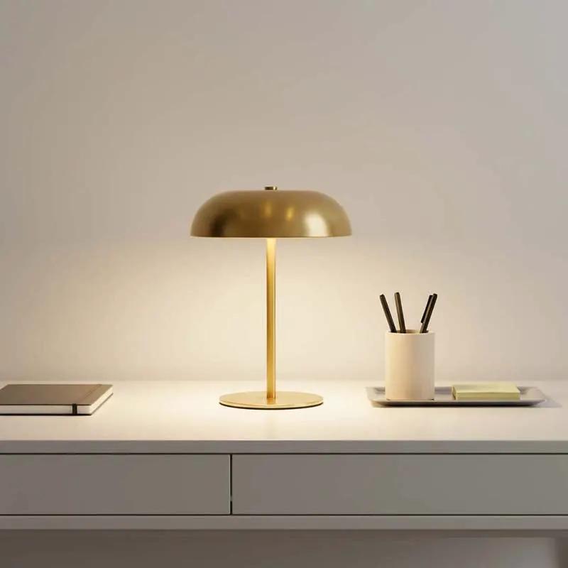 Wireless Rechargeable Dimmable Table Lamp Touch Control 3 Light Temperatures Adjustable Mood Lamp Indoor | Sansoti