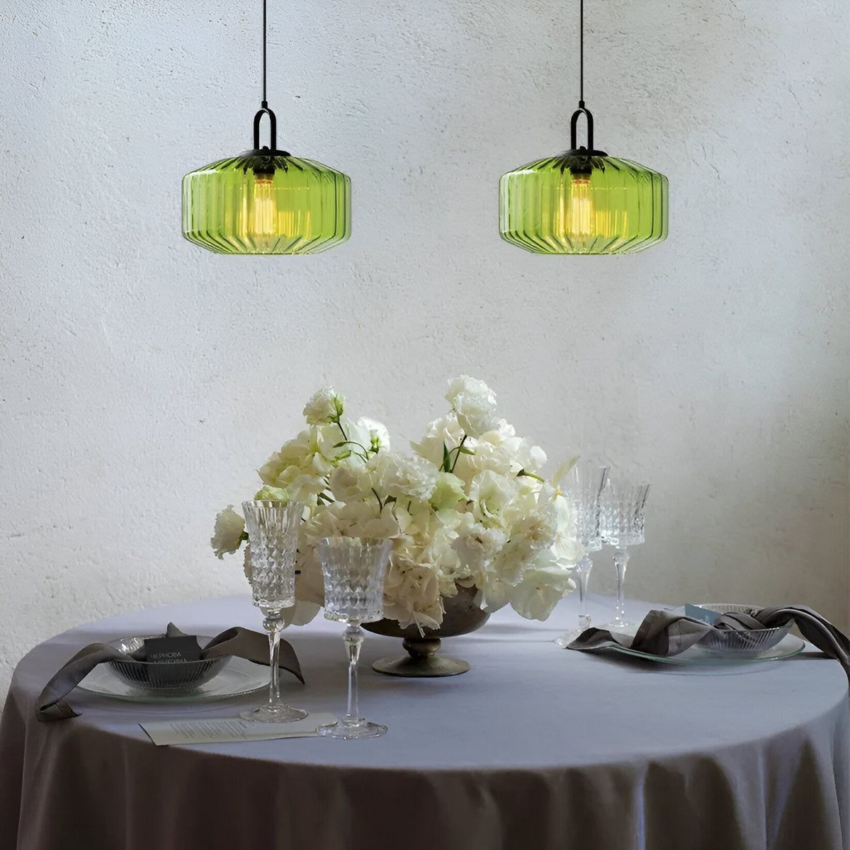 Hanglamp Gekleurd Glas Retro Nordic Ø28cm E27 3000K Keuken | Sansoti