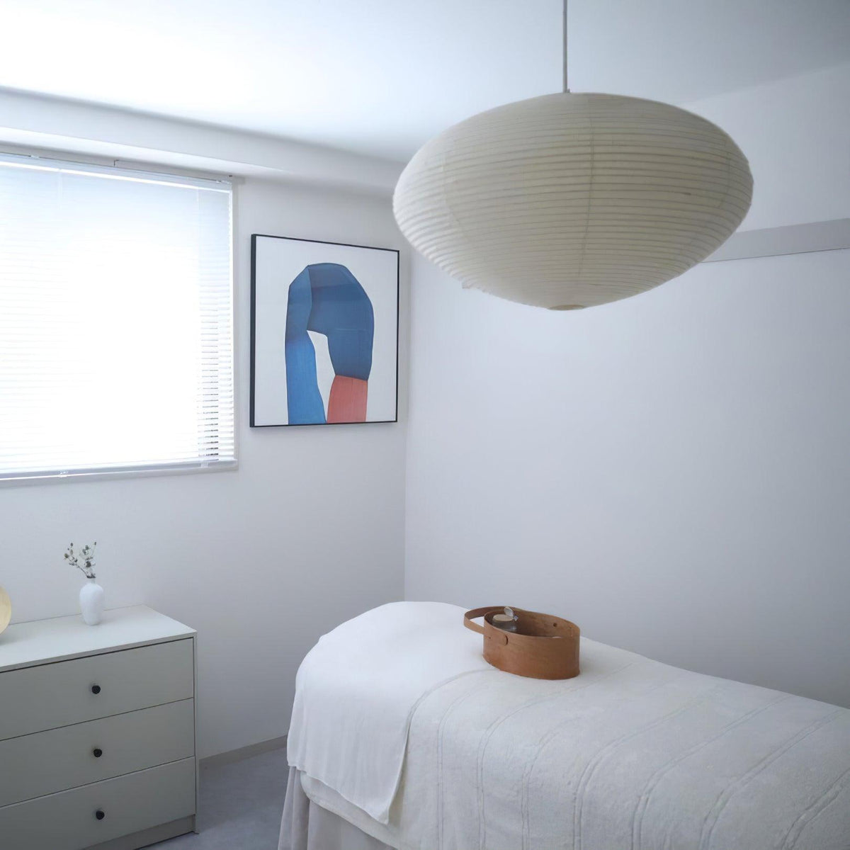 Handgefertigte Washi-Papier-Hängeleuchte – japanisches Design mit E26/E27-Fassung – sanfte Beleuchtung für Wohnzimmer, Schlafzimmer und Esszimmer – inklusive Montagehaken | Sansoti