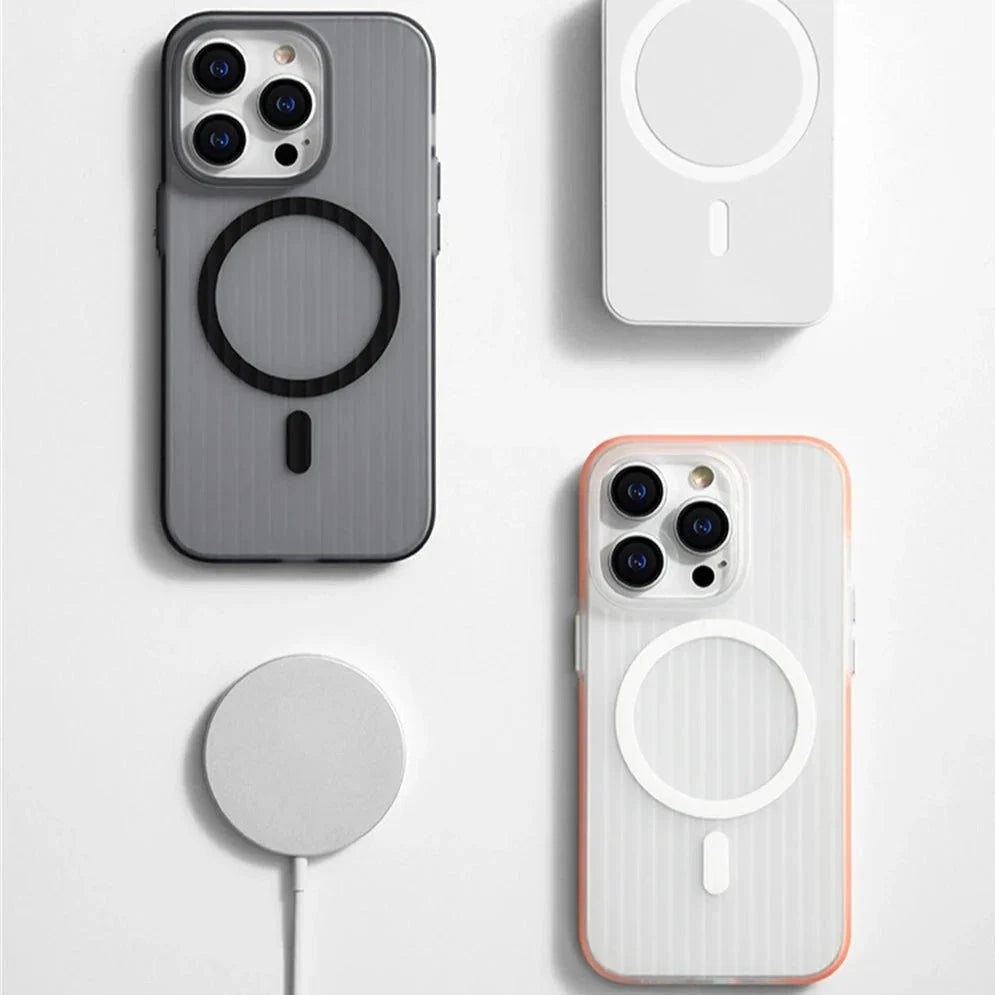 Non-Slip iPhone Case Ribbed TPU Protective Case Shockproof 12 13 14 15 16 17 Pro Max Air Precision | Sansoti