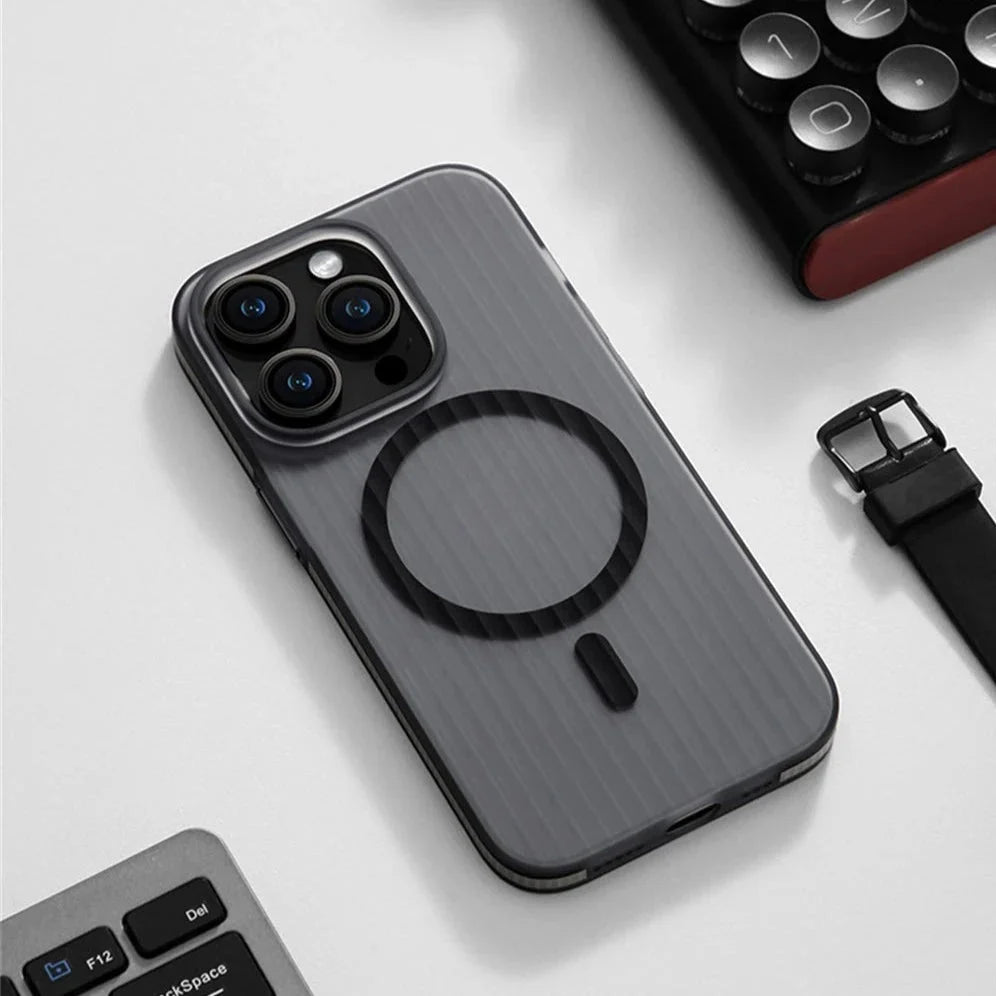Non-Slip iPhone Case Ribbed TPU Protective Case Shockproof 12 13 14 15 16 17 Pro Max Air Precision | Sansoti