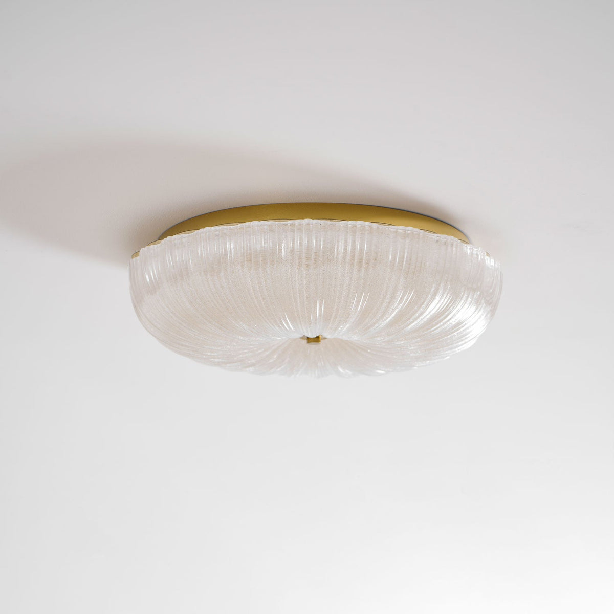 Glass Ceiling Light with Ribbed Texture – Warm Dimmable Light for Bedroom and Living Room – ø 20 to 50 cm | Sansoti