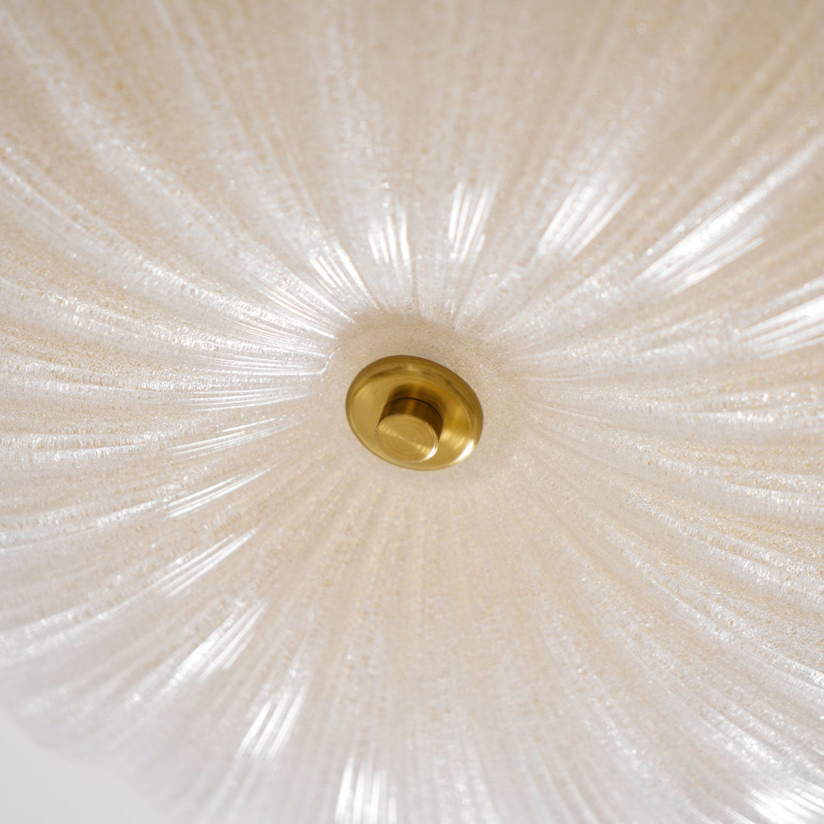 Glass Ceiling Light with Ribbed Texture – Warm Dimmable Light for Bedroom and Living Room – ø 20 to 50 cm | Sansoti