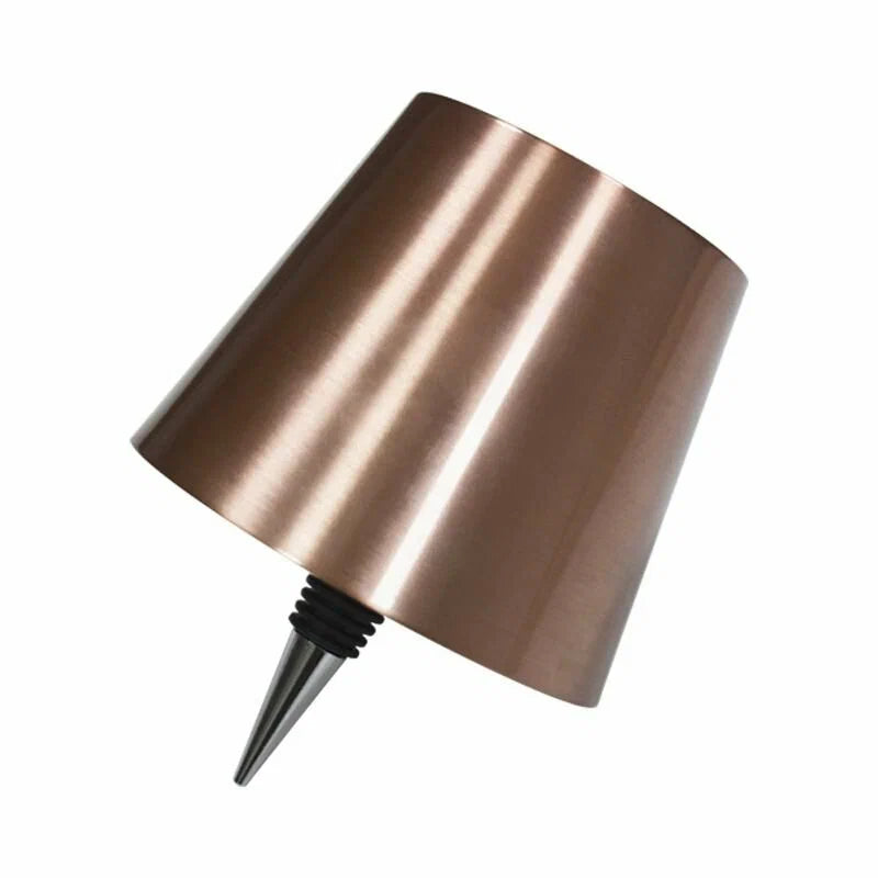 Wireless Dimmable LED Bottle Lamp Modern Design Rechargeable USB-C White Black Brown Gold | Sansoti
