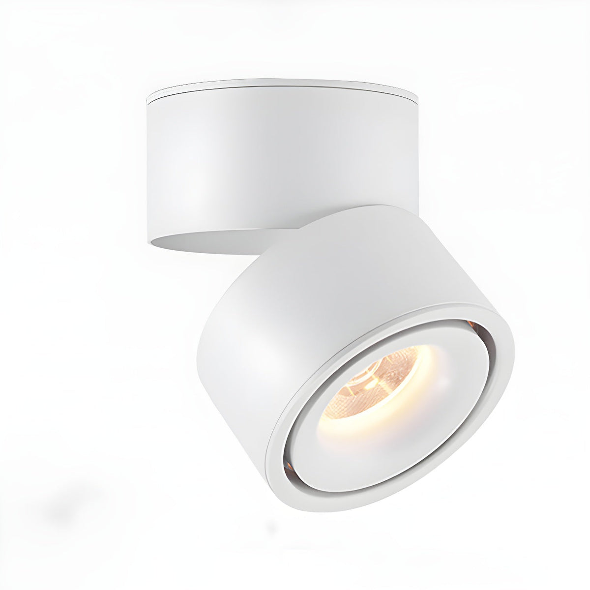 Adjustable Ceiling Spotlight Aluminum Swiveling Minimalist Design Black White Modern Kitchen Lighting | Sansoti