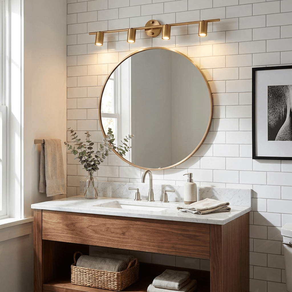 Adjustable wall lamp with brass or black finish – 2 to 4 light points | Sansoti