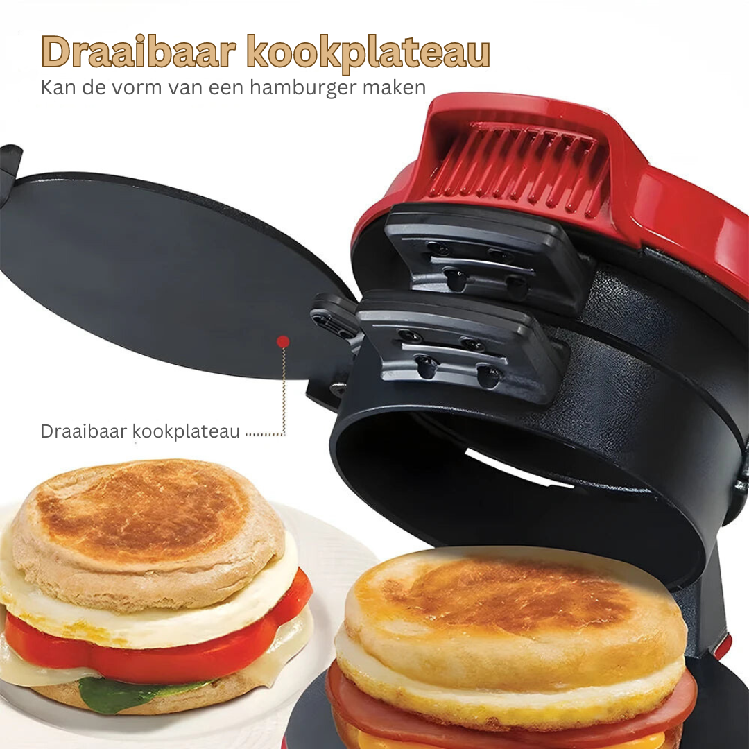 Electric Sandwich Maker for Perfectly Grilled Sandwiches & Paninis - Fast Cooking & Non-Stick Coating | Sansoti