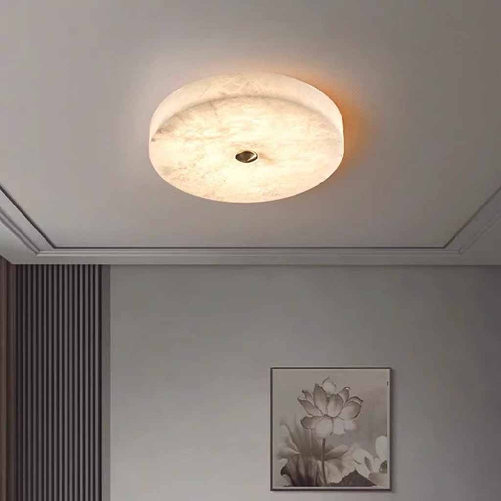 Runde Marmor-Deckenleuchte, verstellbares LED-Licht, 3 Farben, modernes Interieur, Wohnzimmer, Schlafzimmer, Arbeitszimmer | Sansoti
