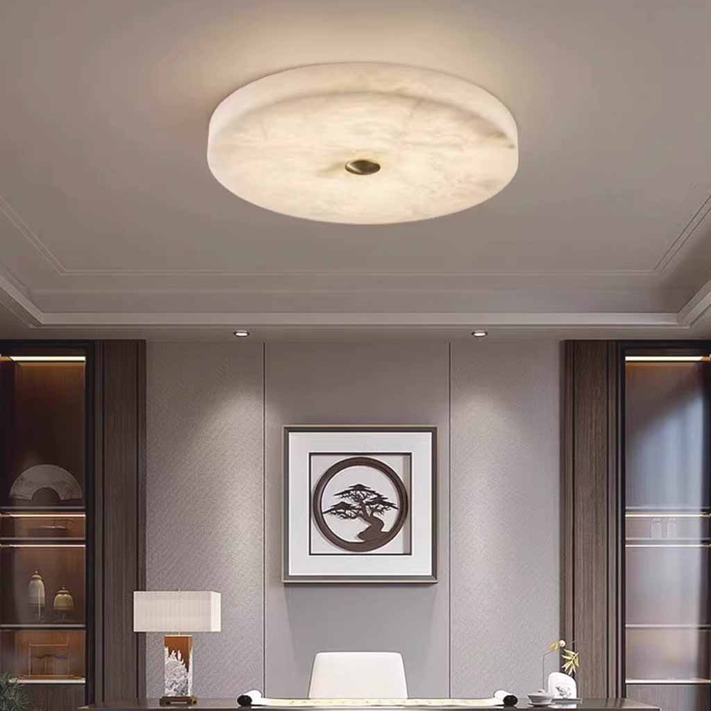 Runde Marmor-Deckenleuchte, verstellbares LED-Licht, 3 Farben, modernes Interieur, Wohnzimmer, Schlafzimmer, Arbeitszimmer | Sansoti