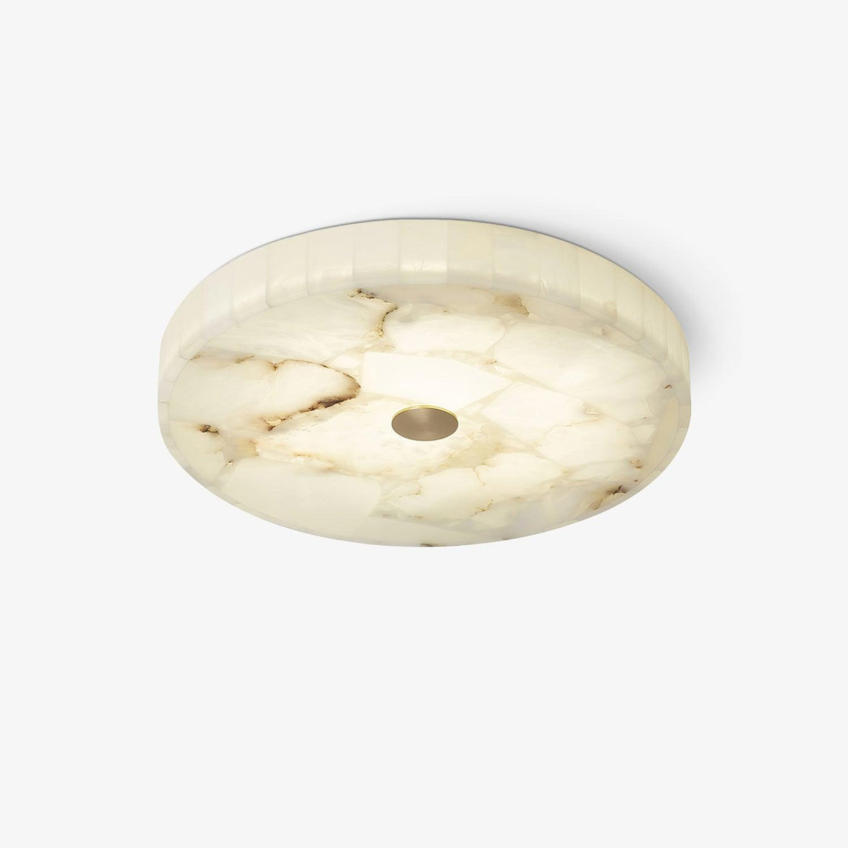 Ceiling Lamp Alabaster LED 5 cm White Gold Living Room Hall Modern Design Lamp Indoor | Sansoti
