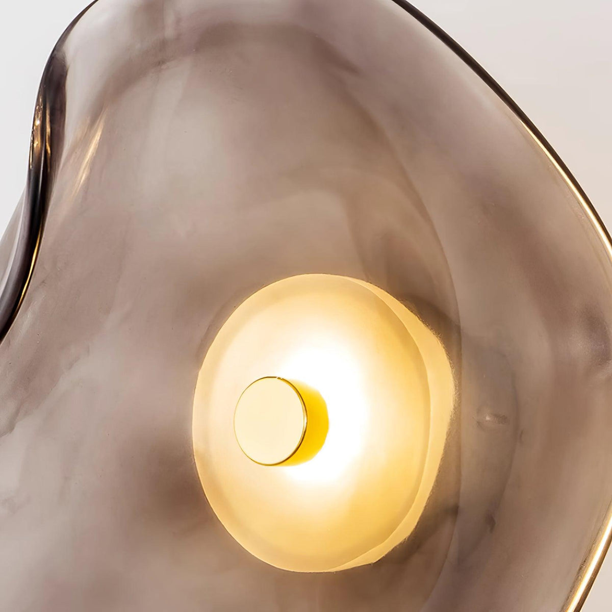 Wandlamp Glas LED 3000K Amber Organisch Design Badkamer Woonkamer Moderne Wandverlichting Sfeerlamp Vochtbestendig | Sansoti