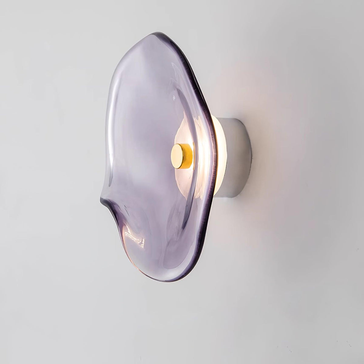 Wandlamp Glas LED 3000K Amber Organisch Design Badkamer Woonkamer Moderne Wandverlichting Sfeerlamp Vochtbestendig | Sansoti