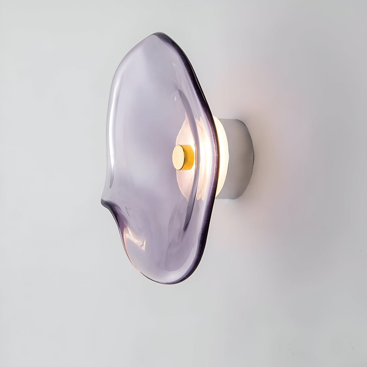 Wandlamp Gebogen Glas LED Sculpturaal Nordisch Goud Zwart 25cm Woonkamer Slaapkamer | Sansoti