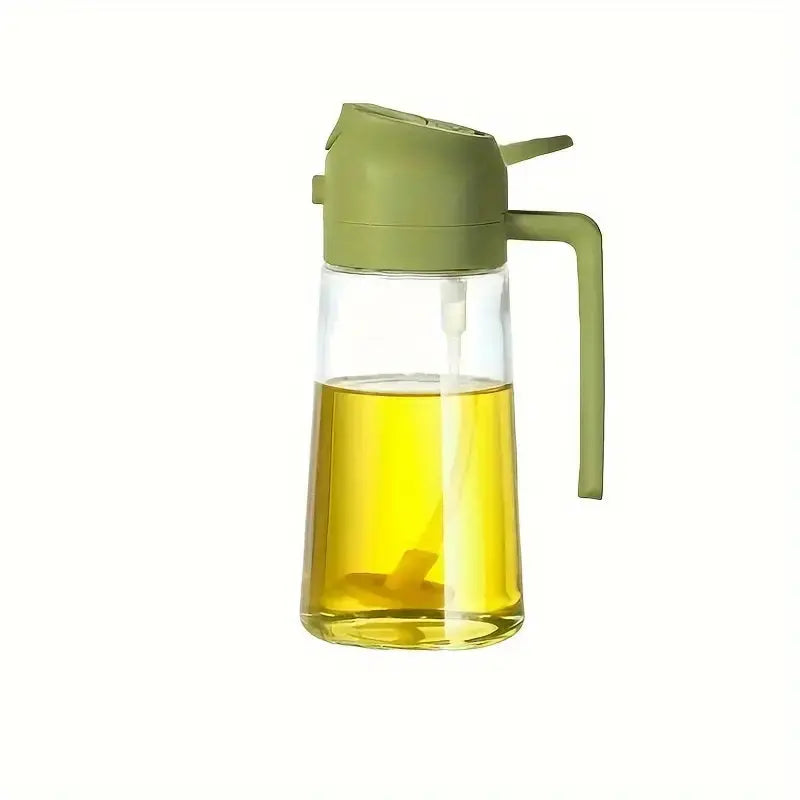 Ölsprüher Spender 2-in-1 Spray und Gießen Glas 470ml Küche Kochen BBQ | Sansoti