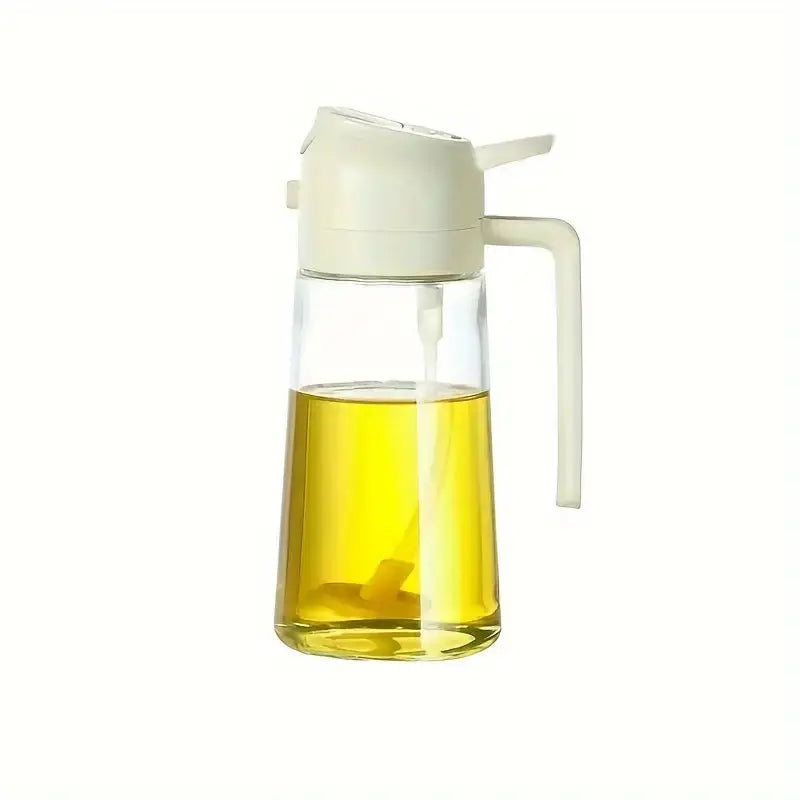 Ölsprüher Spender 2-in-1 Spray und Gießen Glas 470ml Küche Kochen BBQ | Sansoti