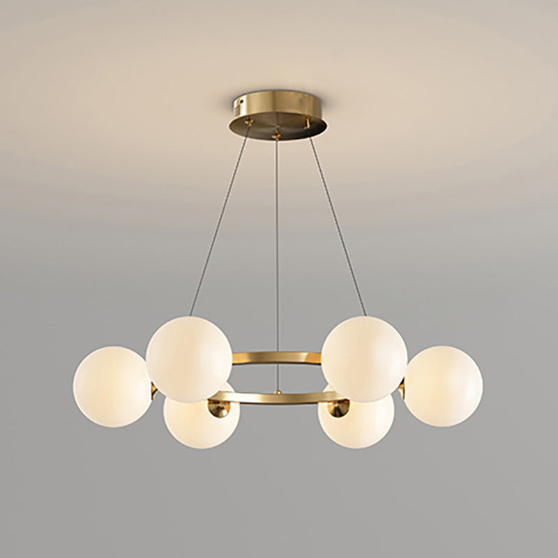 Moderne Kronleuchter mit Glaskappen – Stilvolles Metall-Design für Esszimmer, Wohnzimmer, Schlafzimmer, Restaurant | Sansoti