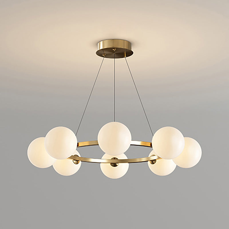 Moderne Kronleuchter mit Glaskappen – Stilvolles Metall-Design für Esszimmer, Wohnzimmer, Schlafzimmer, Restaurant | Sansoti