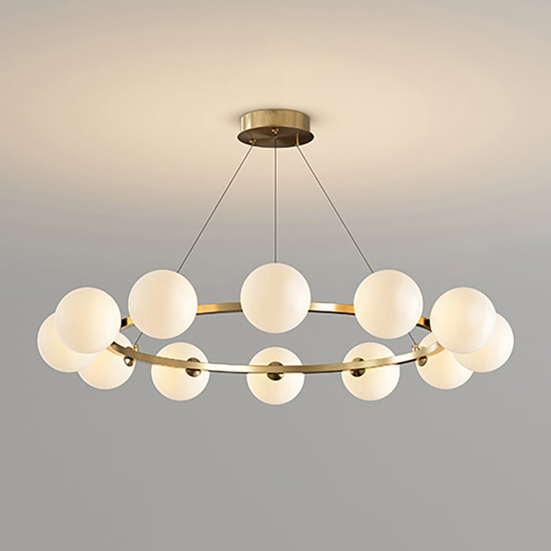 Moderne Kronleuchter mit Glaskappen – Stilvolles Metall-Design für Esszimmer, Wohnzimmer, Schlafzimmer, Restaurant | Sansoti