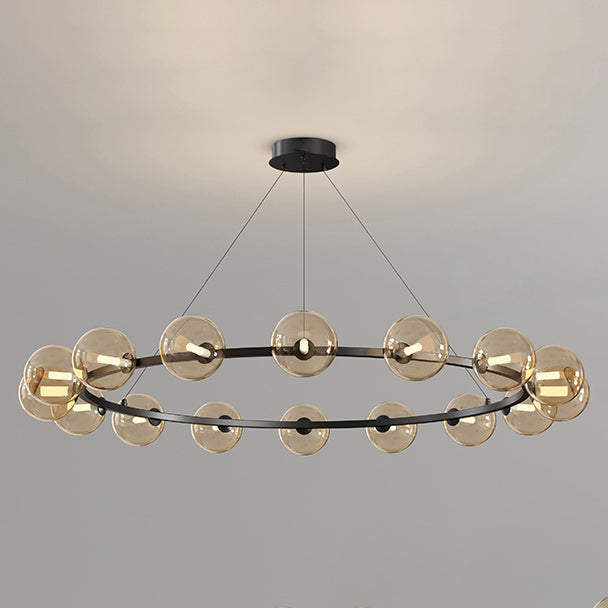 Moderne Kronleuchter mit Glaskappen – Stilvolles Metall-Design für Esszimmer, Wohnzimmer, Schlafzimmer, Restaurant | Sansoti