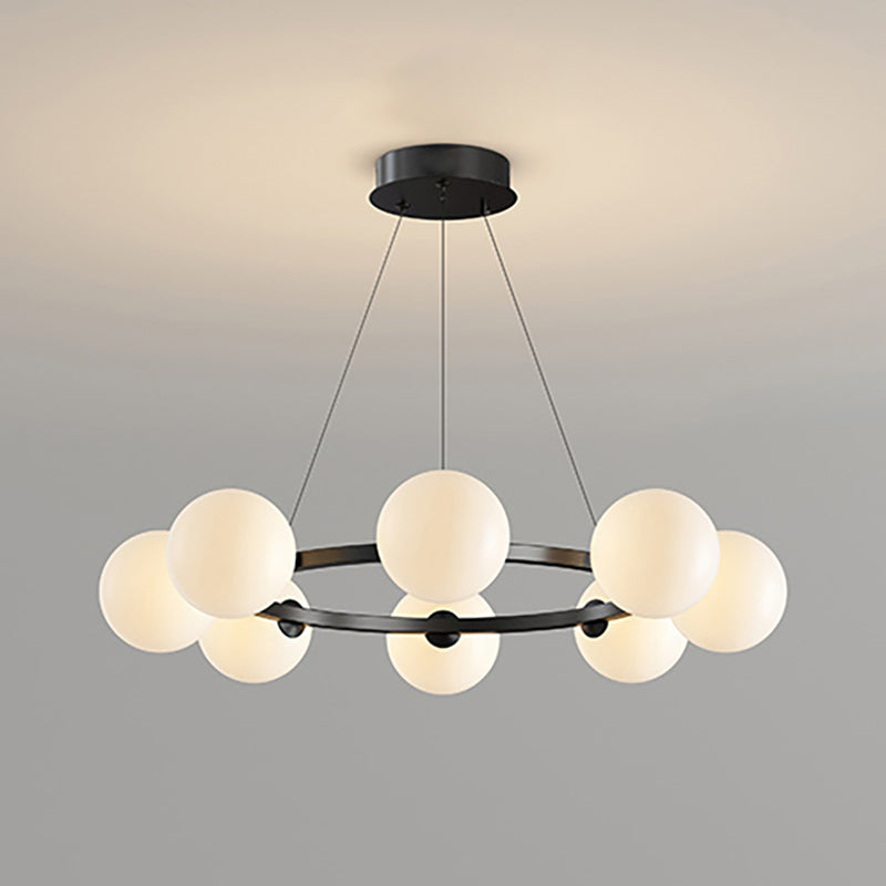Moderne Kronleuchter mit Glaskappen – Stilvolles Metall-Design für Esszimmer, Wohnzimmer, Schlafzimmer, Restaurant | Sansoti