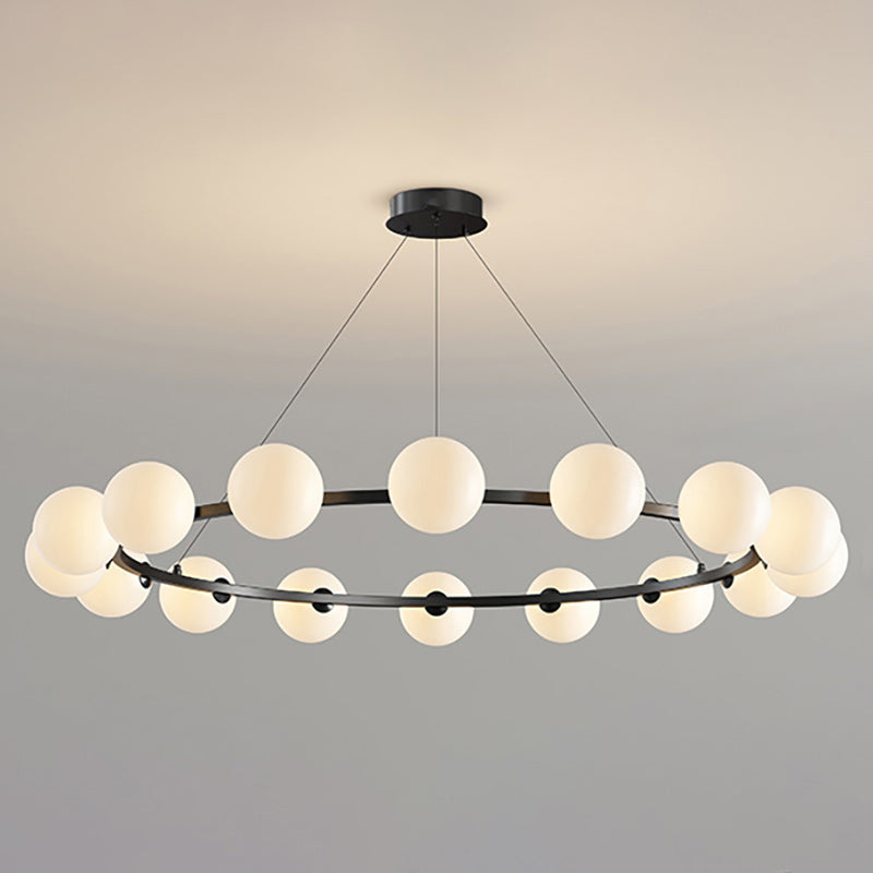 Moderne Kronleuchter mit Glaskappen – Stilvolles Metall-Design für Esszimmer, Wohnzimmer, Schlafzimmer, Restaurant | Sansoti