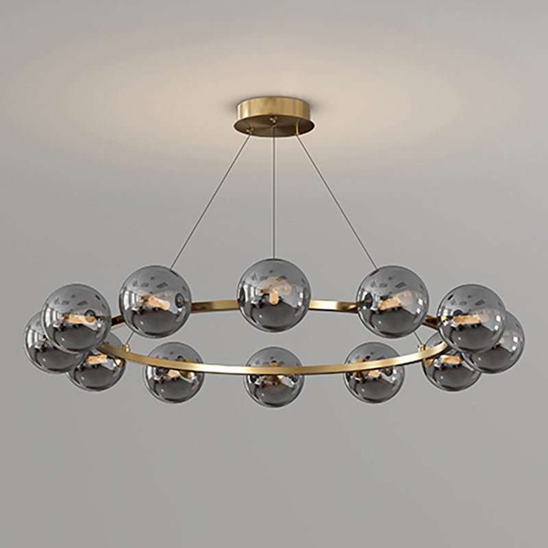 Moderne Kronleuchter mit Glaskappen – Stilvolles Metall-Design für Esszimmer, Wohnzimmer, Schlafzimmer, Restaurant | Sansoti