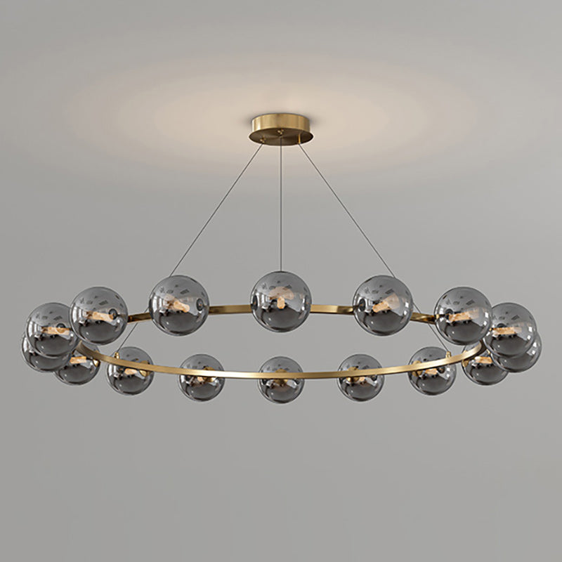 Moderne Kronleuchter mit Glaskappen – Stilvolles Metall-Design für Esszimmer, Wohnzimmer, Schlafzimmer, Restaurant | Sansoti