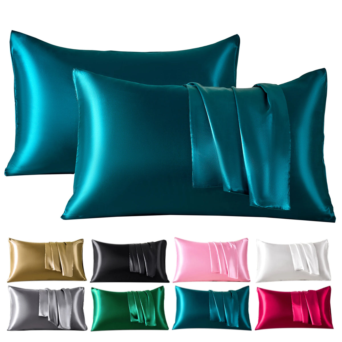 Sansoti| Satin Pillowcases (2-piece) | Soft & Cooling | For Skin and Hair