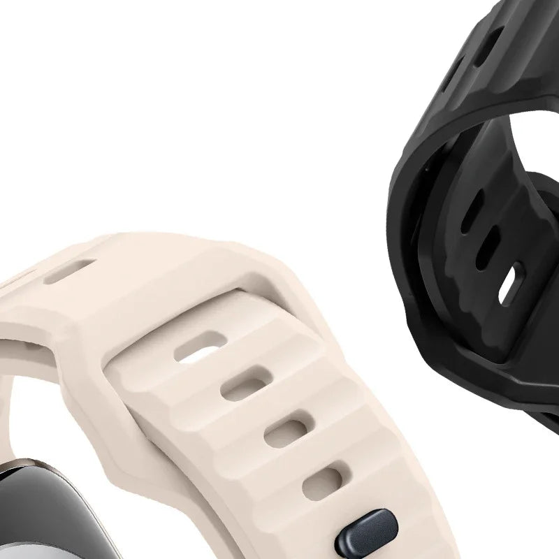 Sporthorlogeband Siliconen Geventileerd voor Smartwatch 40mm 44mm 46mm 47mm Fitnessband Training Sport | Sansoti