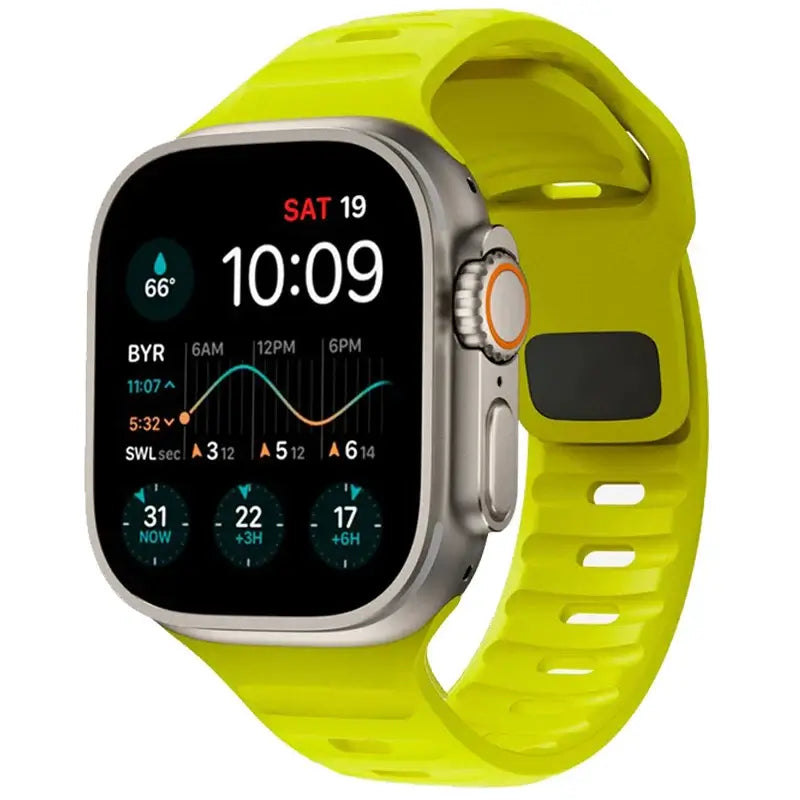 Soft-Fit Adjustable Waterproof Silicone Smartwatch Band Sport Casual Daily Use Watch Strap | Sansoti