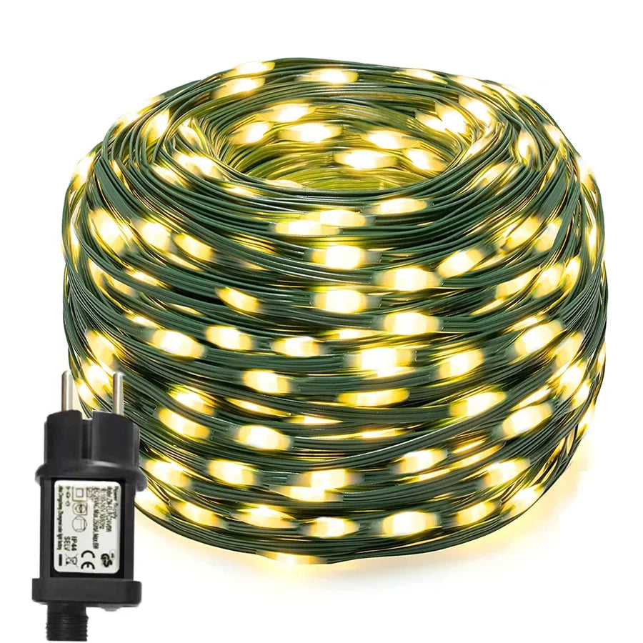 Outdoor LED String Lights, IP65 Garden Lighting for Balcony and Terrace, Flexible Decorative Light Cable for Parties | Sansoti