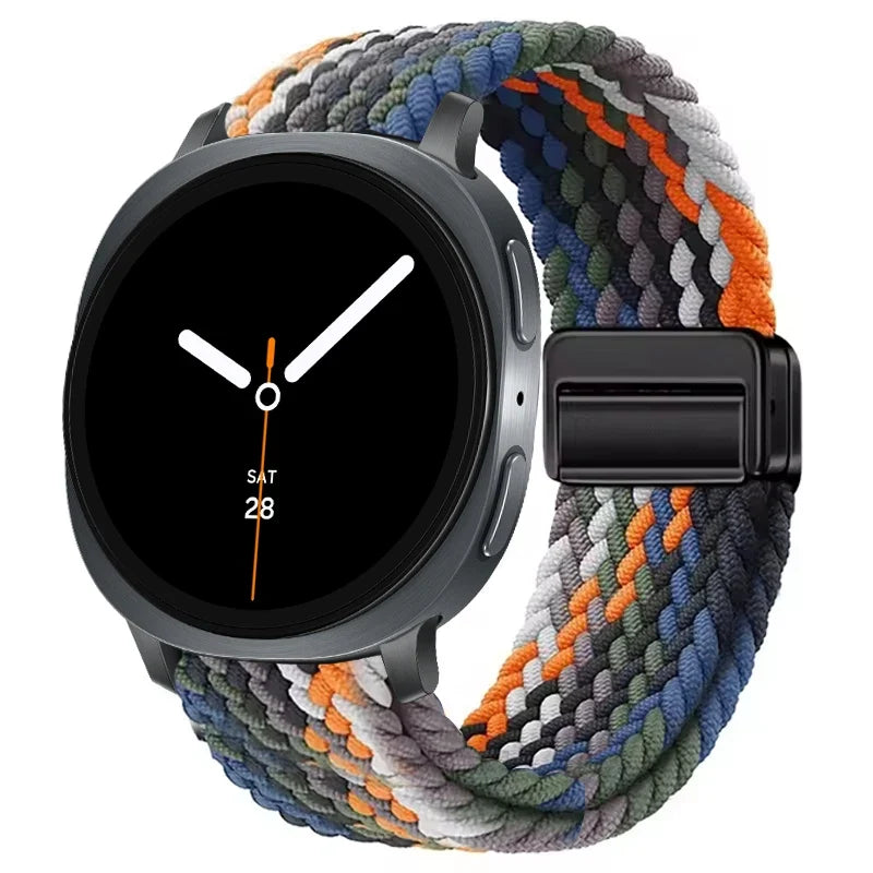 Braided Nylon Smartwatch Band Breathable Adjustable with Metal Closure for Galaxy Watch Wristband | Sansoti