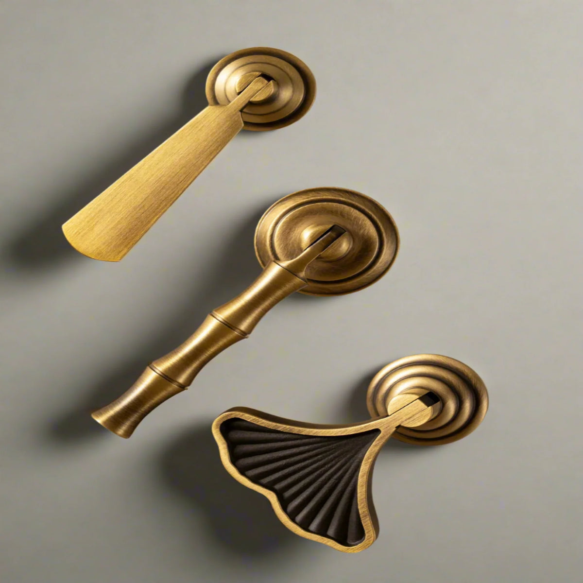 Messing Ladegrepen Druppelvorm Antiek Brons Kasten Meubels Vintage Stijl Mid-Century Interieur Kast Keuken | Sansoti