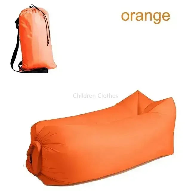Inflatable Lounge Sofa 180x70 cm Lightweight Portable Outdoor Furniture with Ergonomic Neck Support Relaxation Sofa | Sansoti
