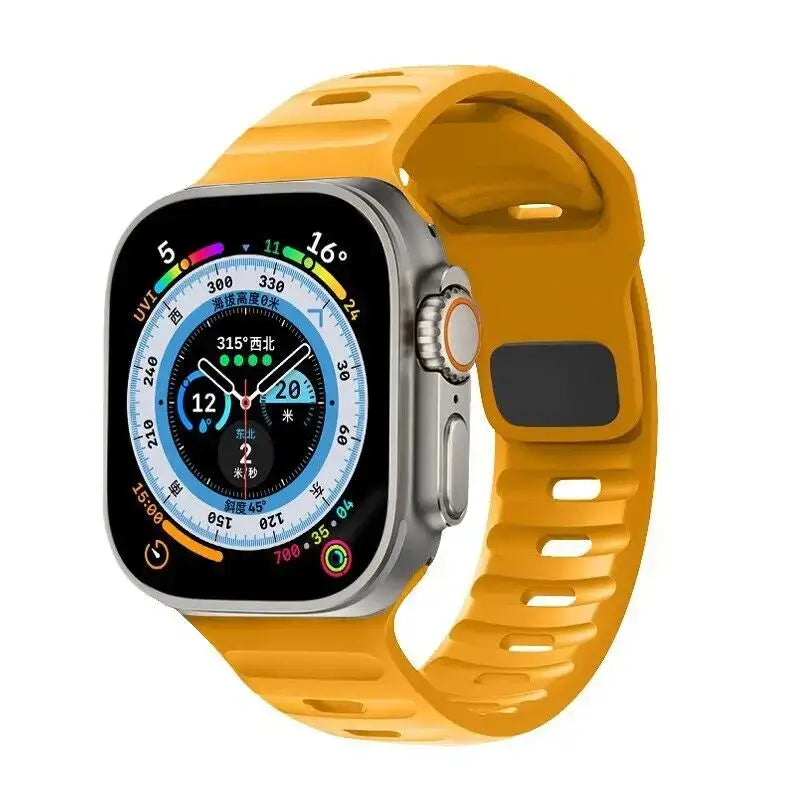 Soft-Fit Adjustable Waterproof Silicone Smartwatch Band Sport Casual Daily Use Watch Strap | Sansoti